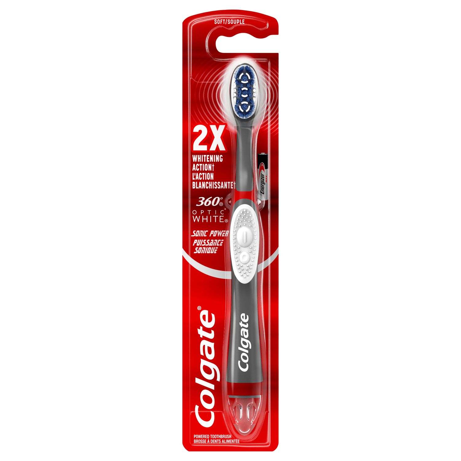 Cepillo de Dientes Colgate 360° Optic White Sonic Power, Suave