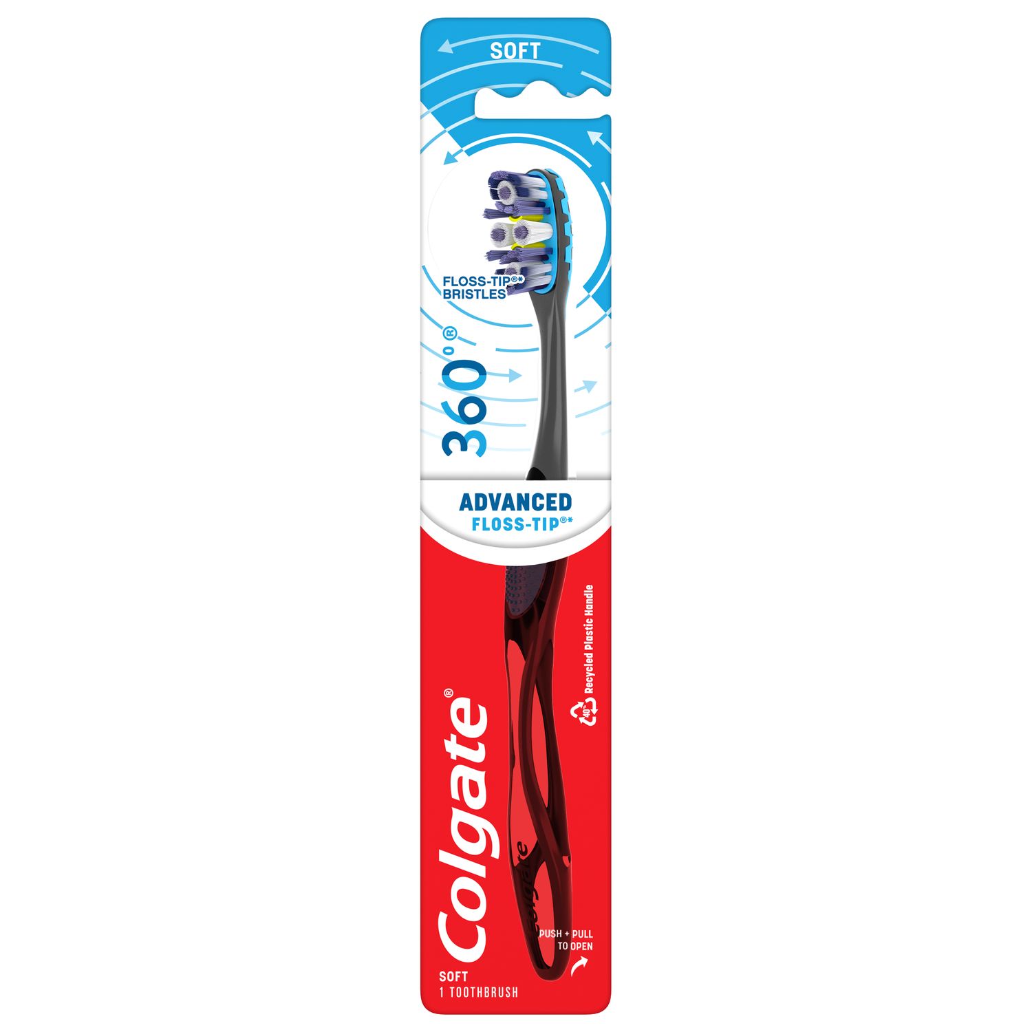 Cepillo de dientes Colgate 360° Advanced Floss-Tip Bristles
