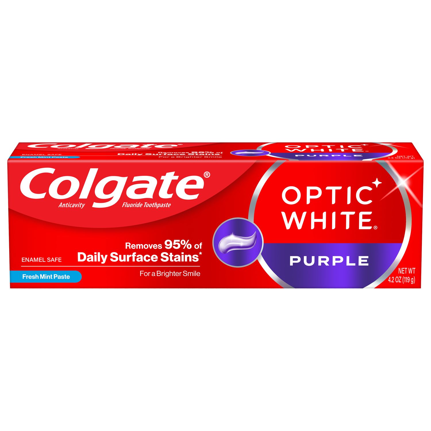 Crema dental Colgate Optic White Purple