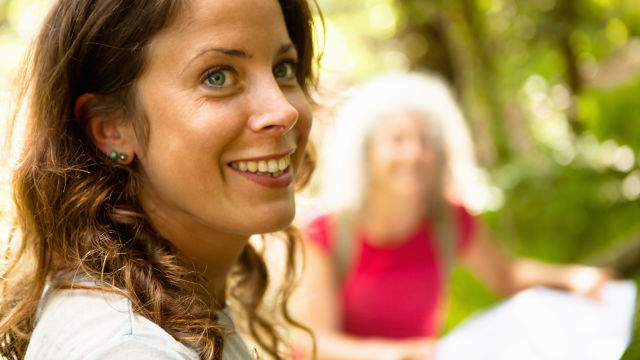 Mujer sonriendo