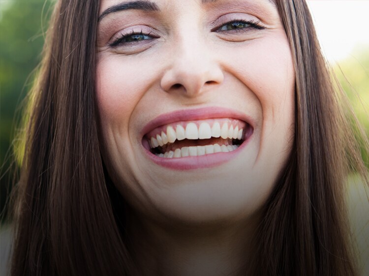 woman smiling