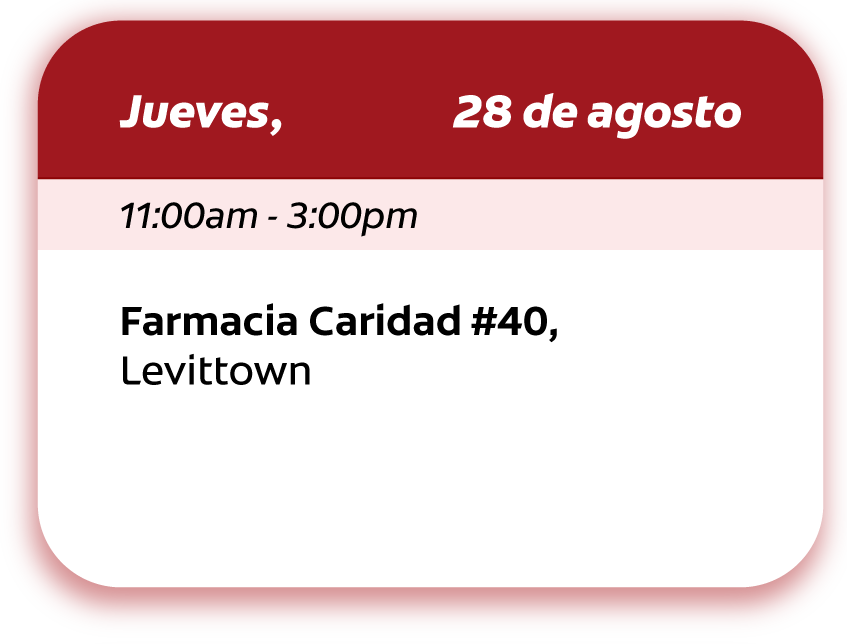 Calendario de visitas 28 de agosto