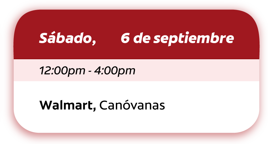 Calendario de visitas 6 de septiembre