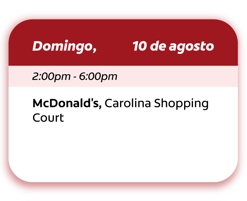 Calendario de visitas 10 de agosto