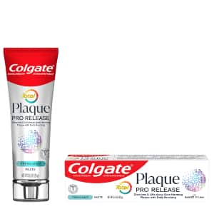Packshot of Colgate® Total Plaque Pro-Release Fresh Mint Toothpaste