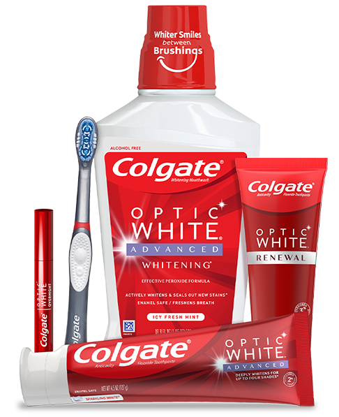 Colgate Optic white products