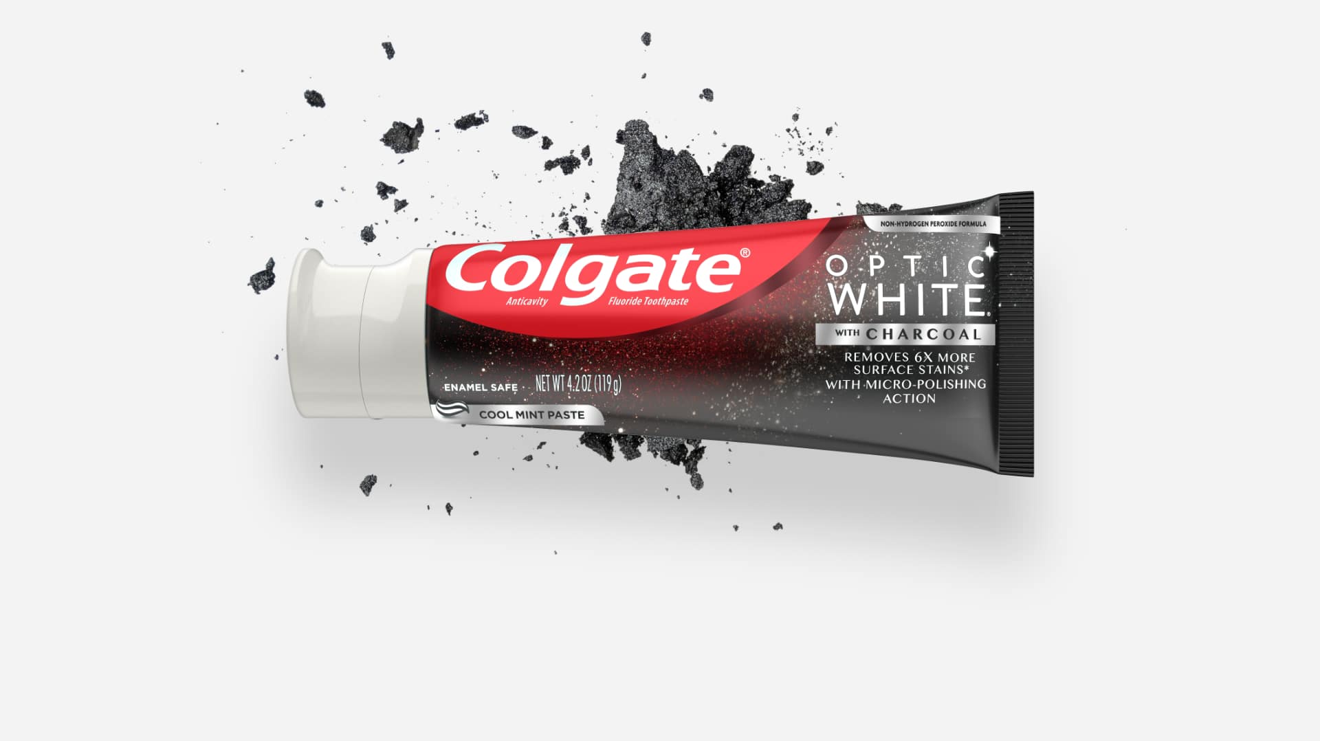 Crema Dental Optic White Con Carbón activado